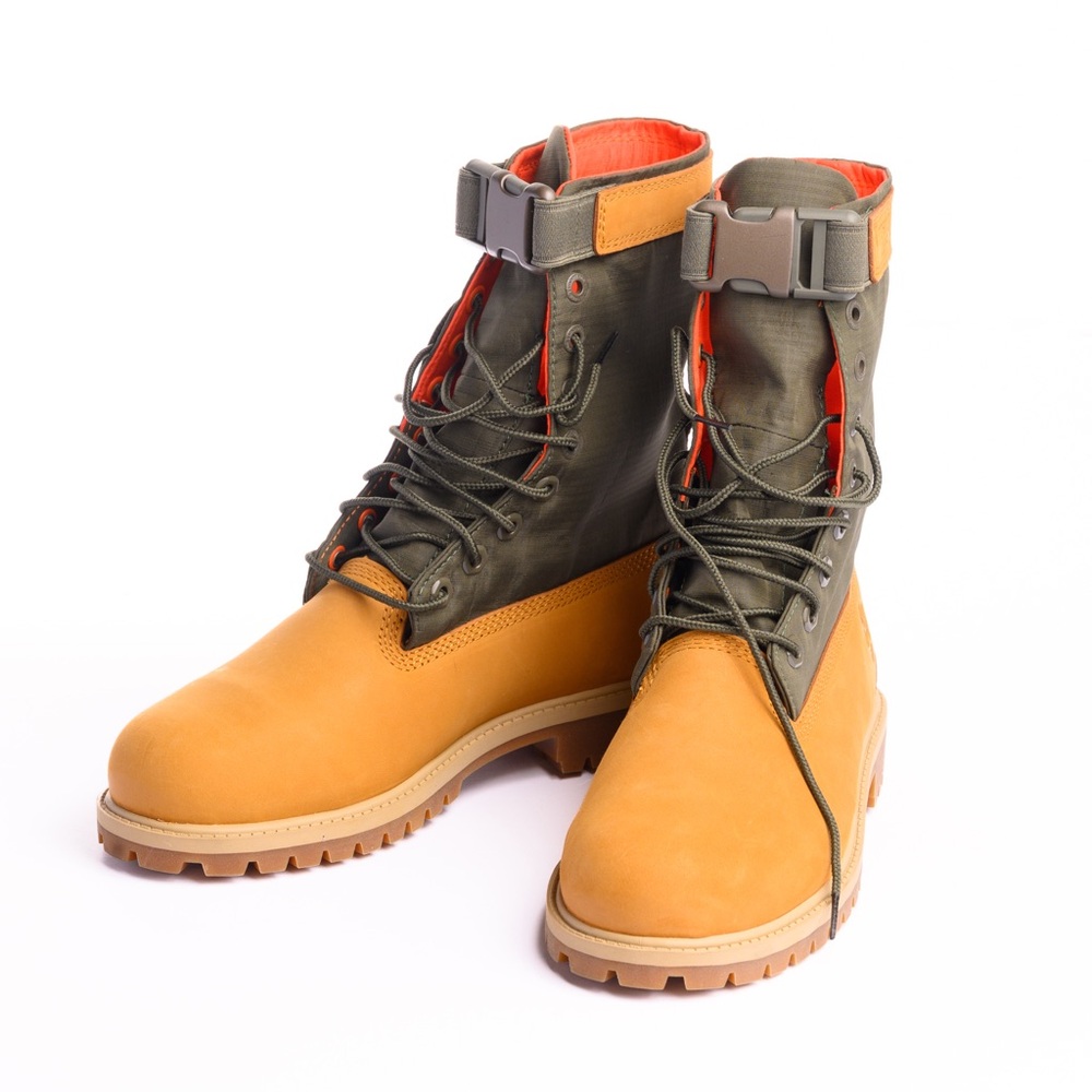 Men's Timberland 6" Premium Gaiter Wheat Green Boots